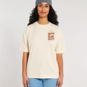 camiseta pilates booty avocado breathe balance bloom teide tenerife frontal completa