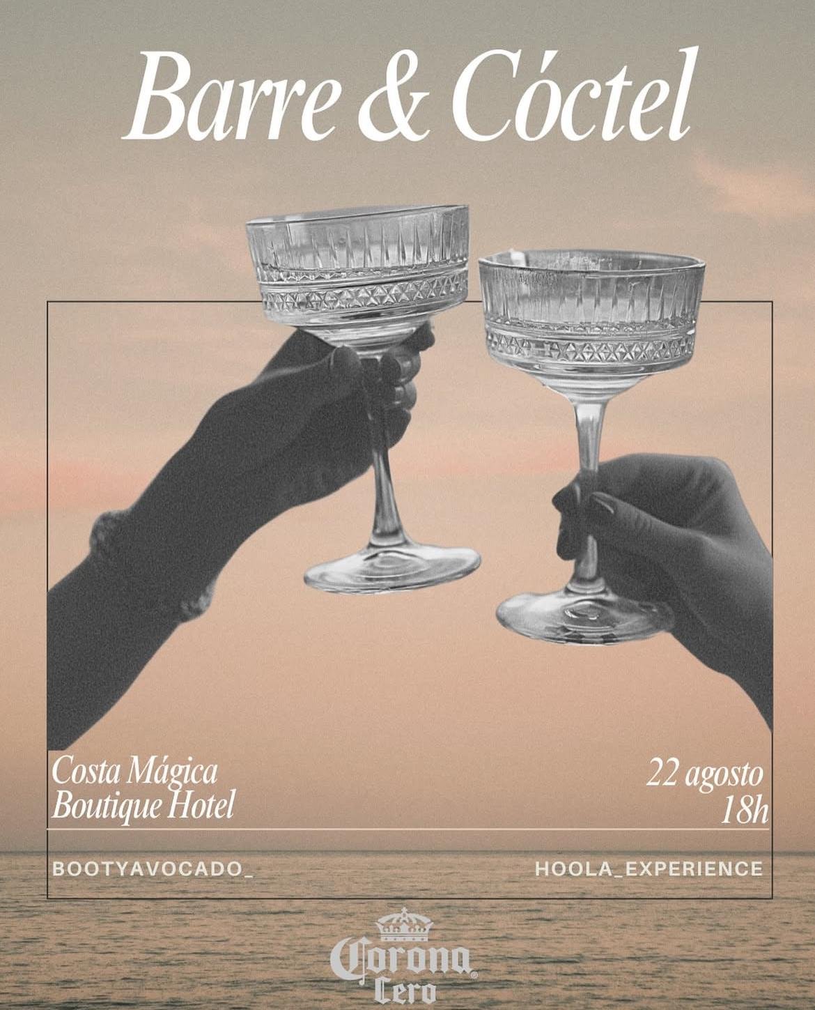 Barre y Coctel. Evento en Tenerife Costa Mágica y Patrocinado por Coronita